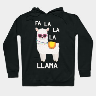 Fa La La La Llama - Funny Ugly Christmas Sweater Llama Hoodie